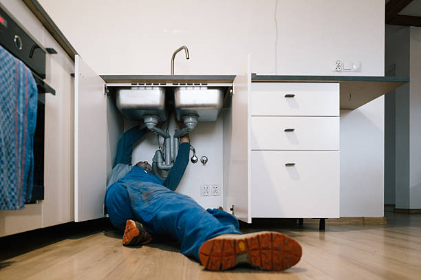 Professional Drain Cleaning technician working in Canaan, NH